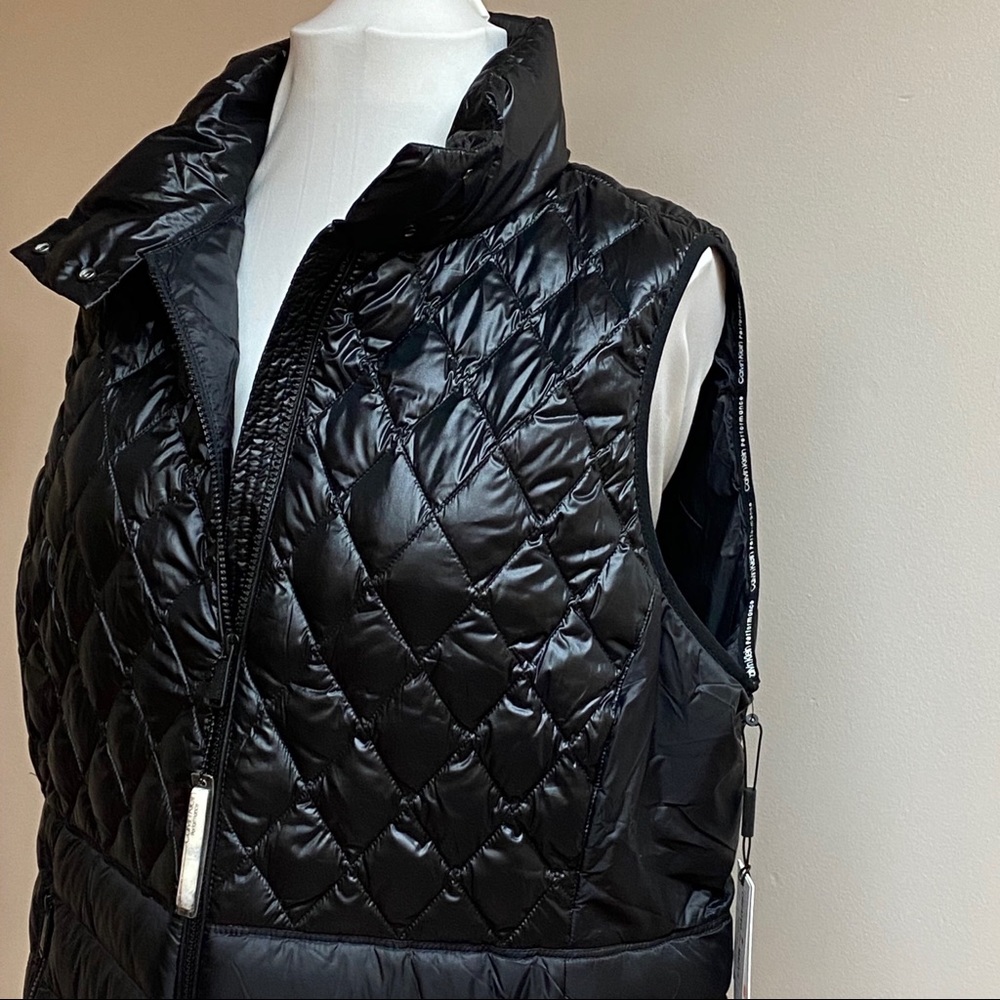 Calvin Klein Performance Black Down Puffy Vest - Picture 4 of 8